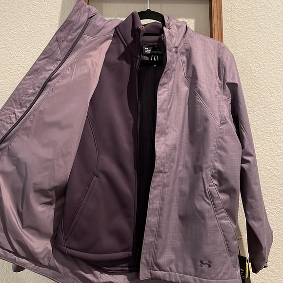 NEW Under Armour Purple Sienna 3in1 Jacket Medium. - Picture 5 of 6